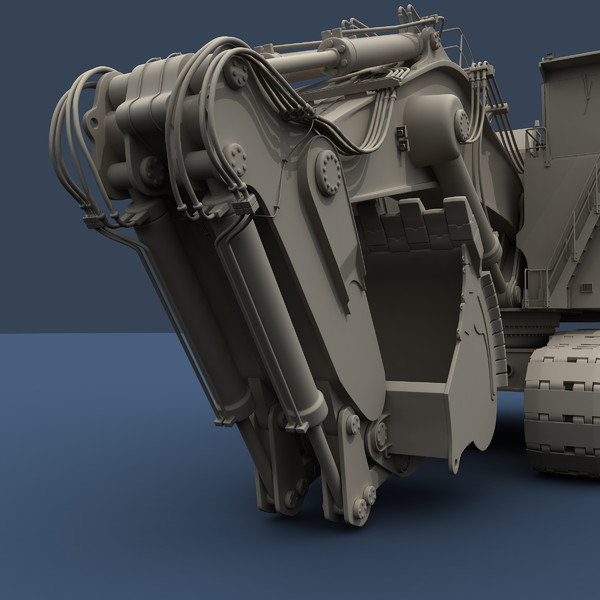 liebherr r9800 max - Liebherr R9800 by platinum3dmodels