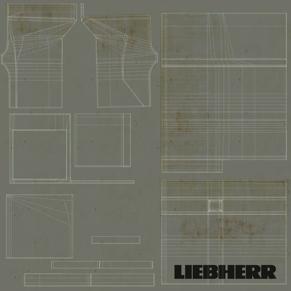 liebherr r9800 max - Liebherr R9800 by platinum3dmodels