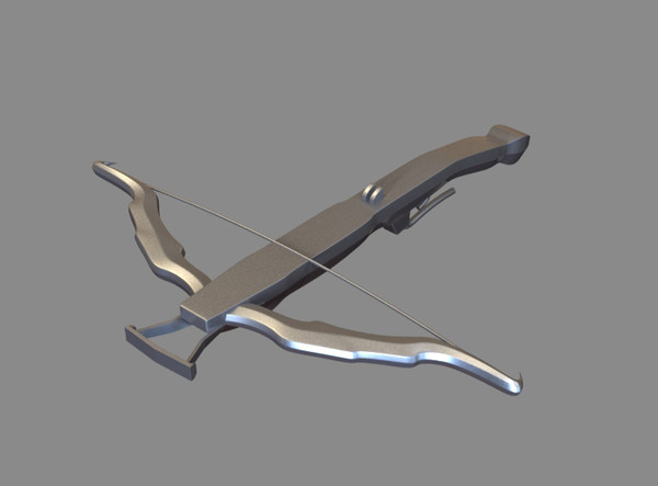 crossbow bow 3d model - Crossbow by dentonvanzan