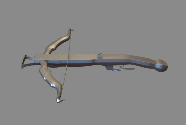 crossbow bow 3d model - Crossbow by dentonvanzan
