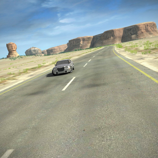 scene road desert complete max - Desert Road Complete Scene by 3D_Multimedia