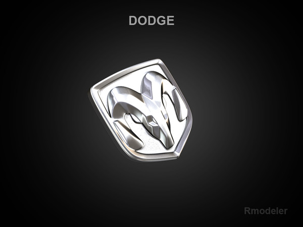 3d logo dodge model - Dodge 3d Logo by Serega Rozhnov