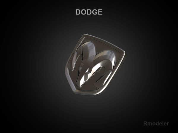 3d logo dodge model - Dodge 3d Logo by Serega Rozhnov