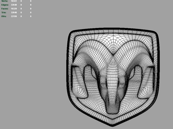 3d logo dodge model - Dodge 3d Logo by Serega Rozhnov