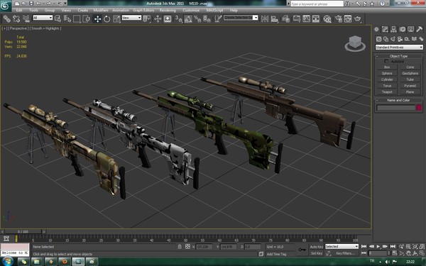 m110 sniper rifle 3d model - M110 Sniper Rifle with Leupold Scope mark IV and Harris Bipod BMR S- by Mizugan