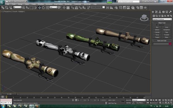leupold scope mark iv 3d obj - Leupold Scope mark IV for M110 Sniper Rifle by Mizugan