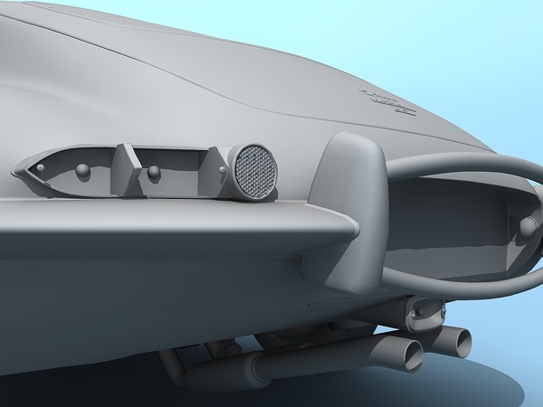 e-type 1961 car classic 3d max - Jaguar E-Type (1961) by TiRex3D