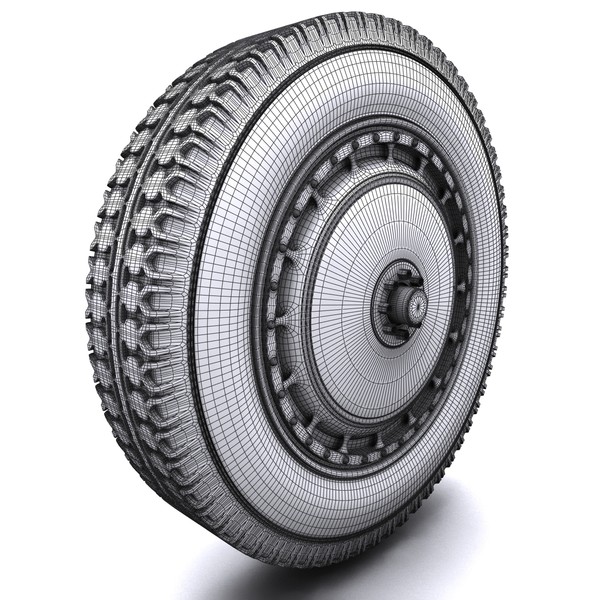 3d wheel tire model - Wheel by PROmax_