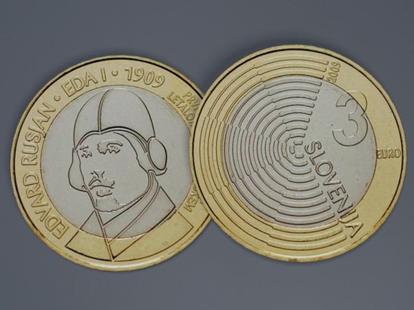 rare coin 3d model - 3 € coin by Kokotex