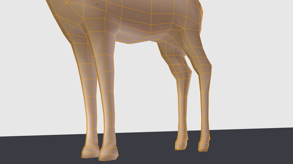 3d deer - Doe Low Poly by uniquedesign71