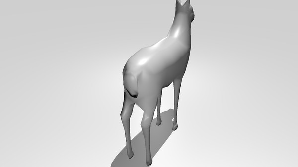 3d deer - Doe Low Poly by uniquedesign71