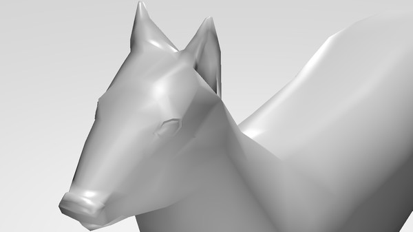3d deer - Doe Low Poly by uniquedesign71