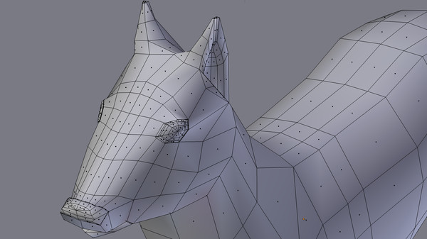3d deer - Doe Low Poly by uniquedesign71