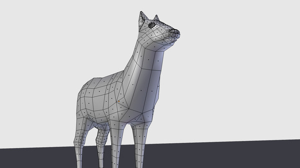 3d deer - Doe Low Poly by uniquedesign71