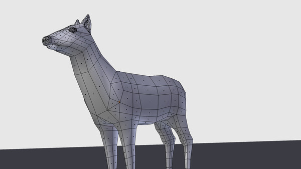 3d deer - Doe Low Poly by uniquedesign71