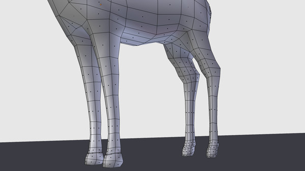 3d deer - Doe Low Poly by uniquedesign71