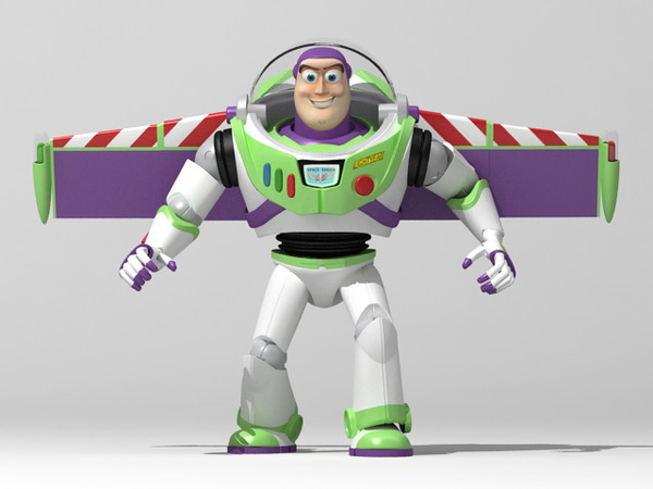 3d buzz lightyear batpod toy model - Buzz batpod edition by fabelar
