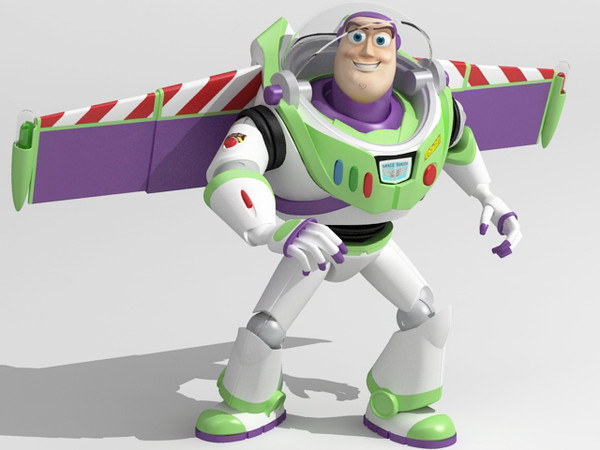 3d buzz lightyear batpod toy model - Buzz batpod edition by fabelar