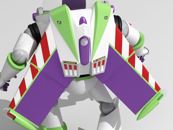 3d buzz lightyear batpod toy model - Buzz batpod edition by fabelar