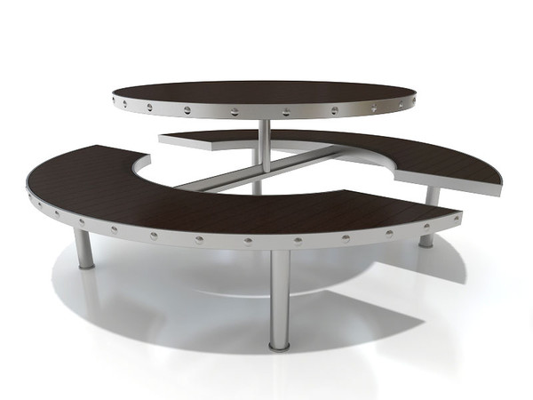 outdoor table 3d 3ds - Outdoor table by 3DmakeWork