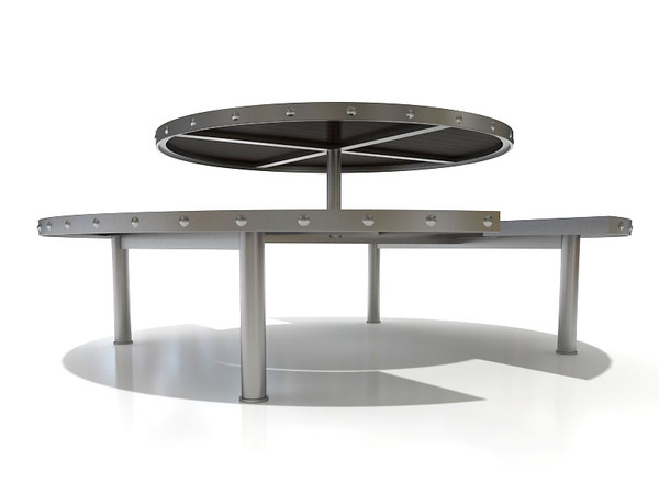 outdoor table 3d 3ds - Outdoor table by 3DmakeWork