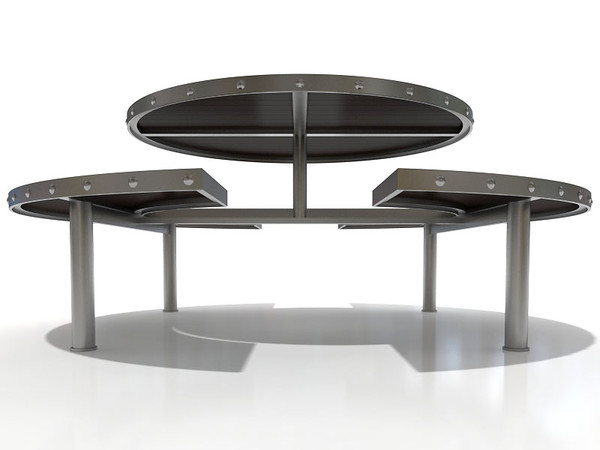 outdoor table 3d 3ds - Outdoor table by 3DmakeWork