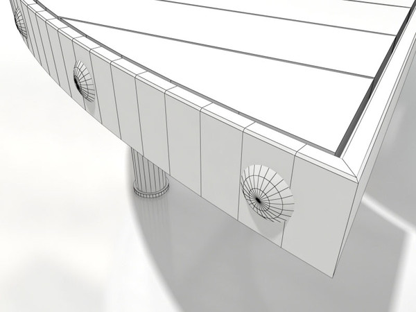 outdoor table 3d 3ds - Outdoor table by 3DmakeWork