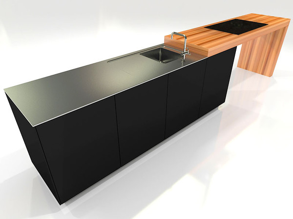 kitchen island bulthaup b3 3d max - Contemporary Kitchen island Bulthaup b3 by 3DmakeWork