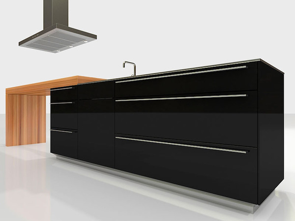kitchen island bulthaup b3 3d max - Contemporary Kitchen island Bulthaup b3 by 3DmakeWork
