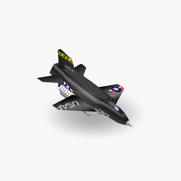 free x-15 low-poly 3d model - X-15 Low-Poly by BjBachperson7