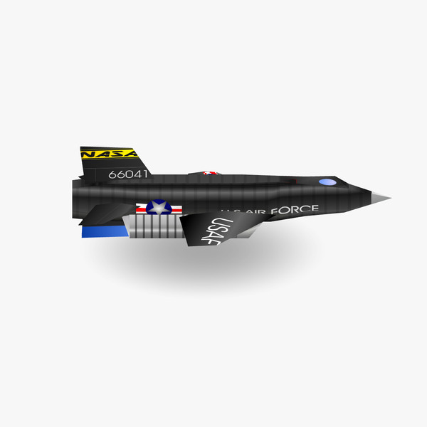 free x-15 low-poly 3d model - X-15 Low-Poly by BjBachperson7