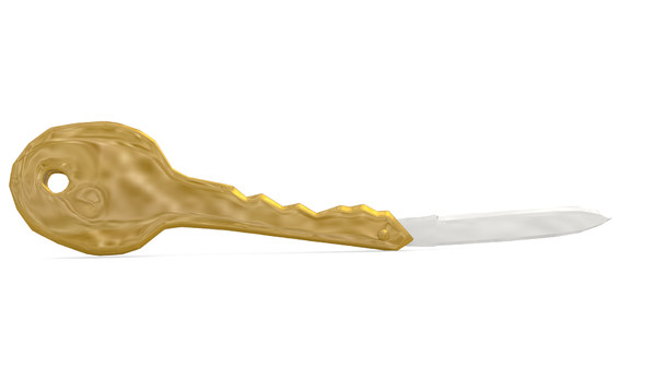 key knife pocketknife 3ds - Key PocketKnife High-Res. by uniquedesign71