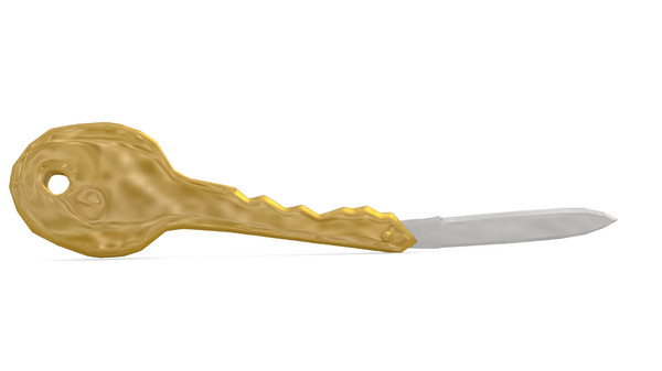 key knife pocketknife 3ds - Key PocketKnife High-Res. by uniquedesign71