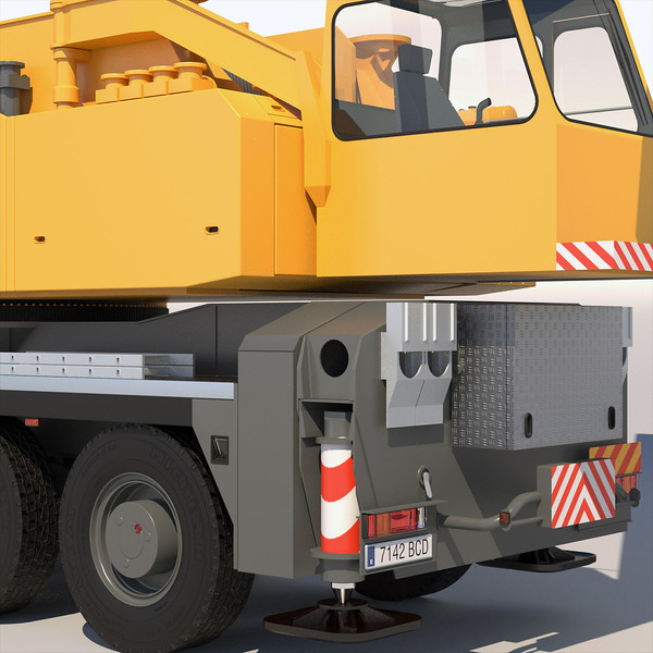 3d model mobile crane liebherr ltm - Mobile Crane Liebherr LTM 1500 by ArqArt3D