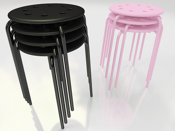3d model ikea marius stool - Ikea stacking stool Marius by 3DmakeWork