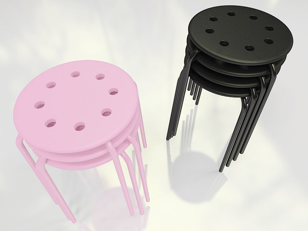 3d model ikea marius stool - Ikea stacking stool Marius by 3DmakeWork