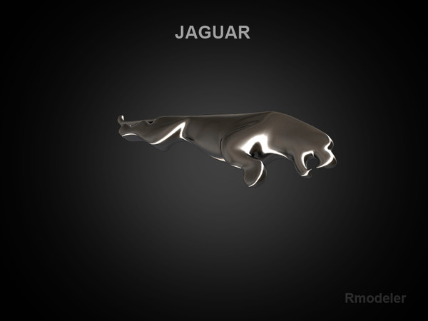 3d logo model - Jaguar 3d Logo by Serega Rozhnov