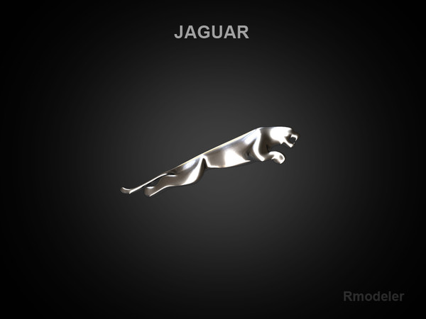 3d logo model - Jaguar 3d Logo by Serega Rozhnov
