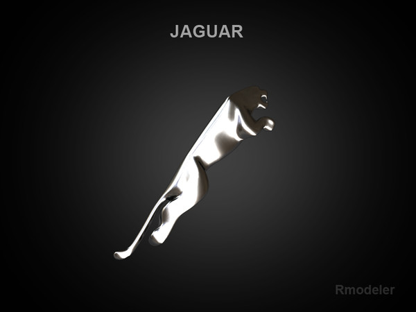 3d logo model - Jaguar 3d Logo by Serega Rozhnov