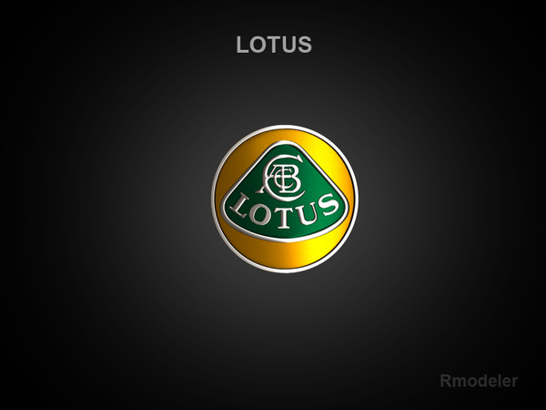 logo 3d model - Lotus 3d Logo by Serega Rozhnov