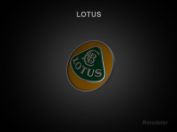 logo 3d model - Lotus 3d Logo by Serega Rozhnov