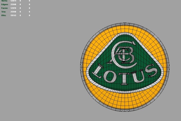 logo 3d model - Lotus 3d Logo by Serega Rozhnov