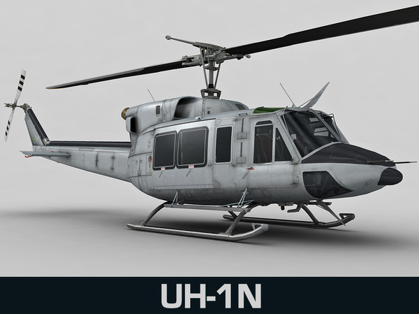 bell uh-1n uh-1 3ds - Bell UH-1N by Eric.Levi