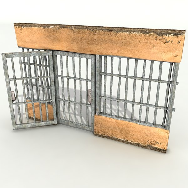 3d model prison door - Prison doors textured collection by Litarvan