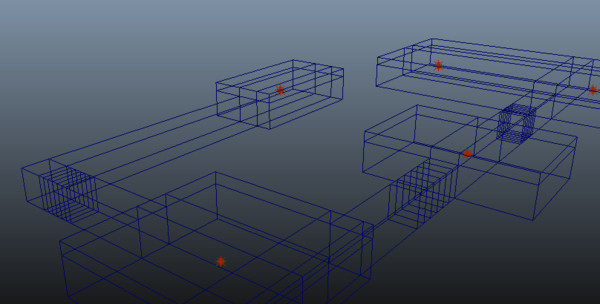 free level scene 3d model - Rooms by elijah3d