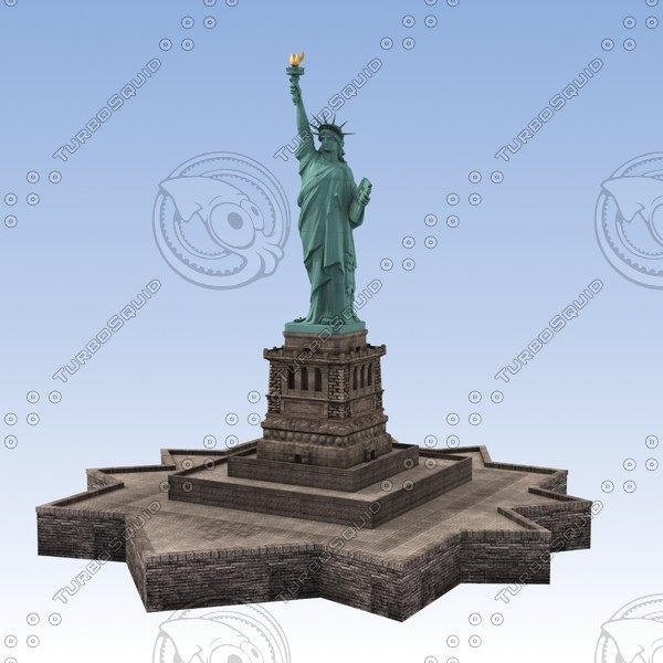 3d model liberty statue - Statue Of Liberty by Mansurov Renat