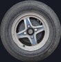 Old car wheel texture