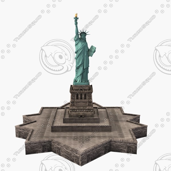 3d model liberty statue - Statue Of Liberty by Mansurov Renat