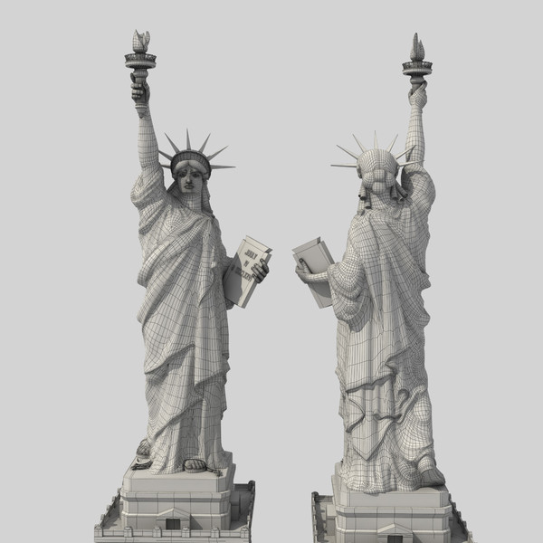 3d model liberty statue - Statue Of Liberty by Mansurov Renat