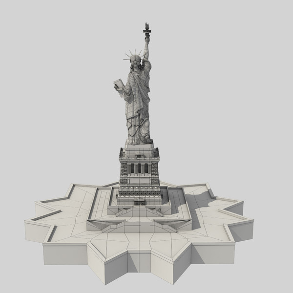 3d model liberty statue - Statue Of Liberty by Mansurov Renat